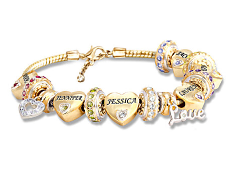 Forever In A Mother's Heart Personalized Birthstone Bracelet