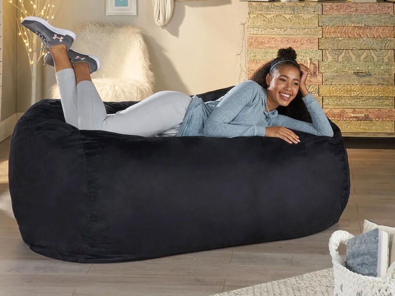 Barracuda Traditional 6.5 Foot Suede Bean Bag