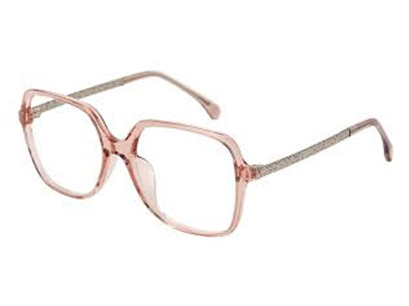 Janey Square Pink Eyeglasses For Women