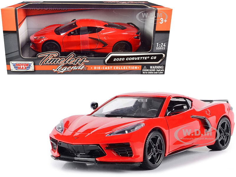 2020 Chevrolet Corvette C8 Stingray Red Model Car By Motormax