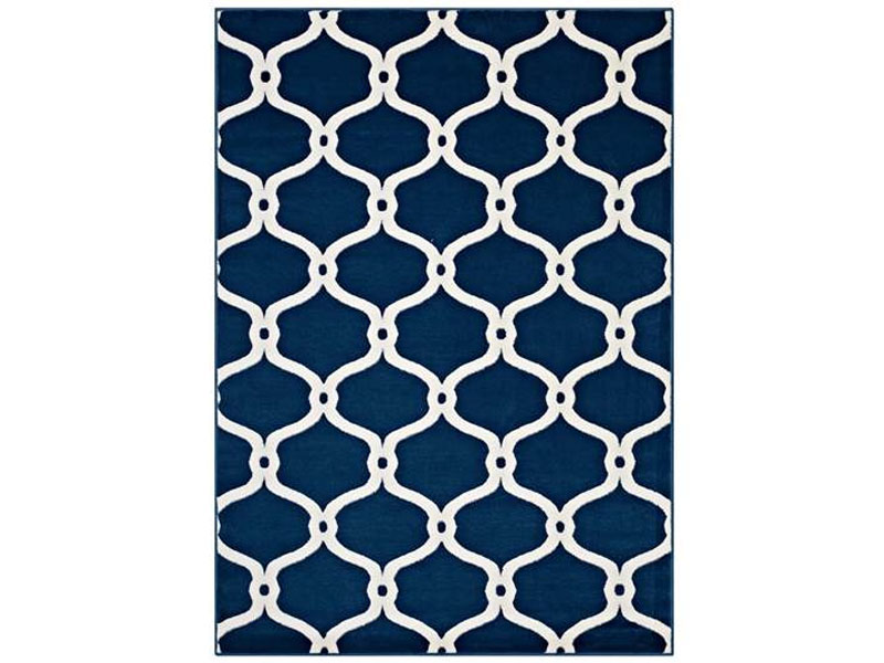 Beltara Chain Link Transitional Trellis Area Rug