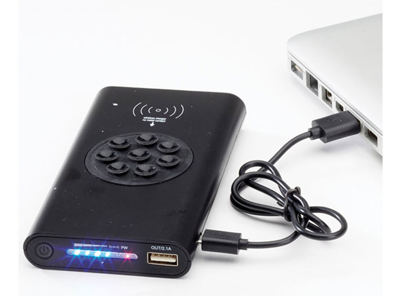 4000 mAh UL Wireless Power Bank With Suction Cups