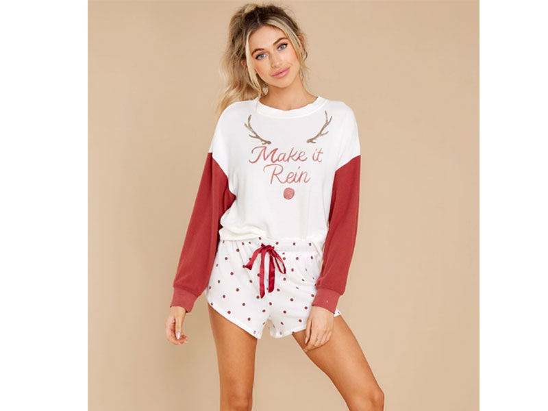 Women's Elle Make It Rein Rosy Red Sweatshirt