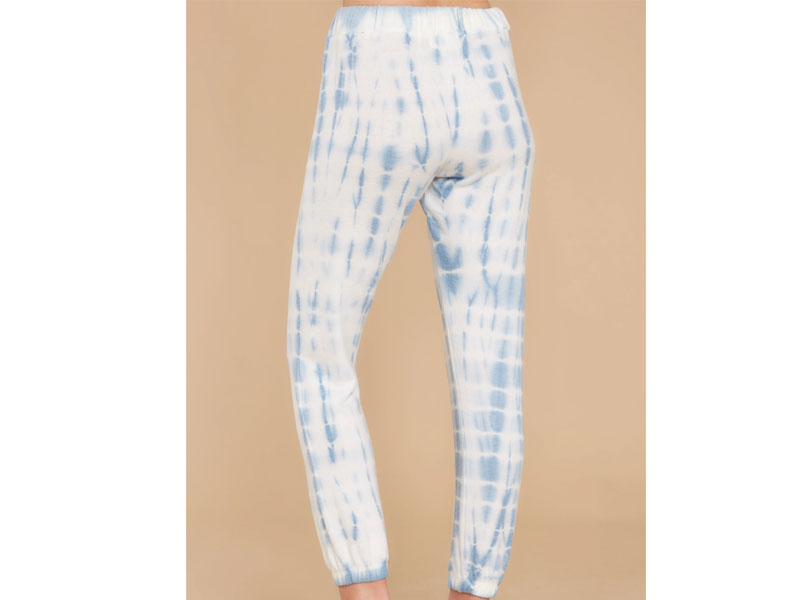 Women's Morning Light Sky Blue Snake Tie Dye Joggers