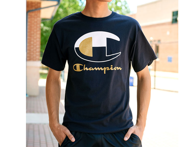 Men's Champion Polished Graphic Logo Short Sleeve Tee