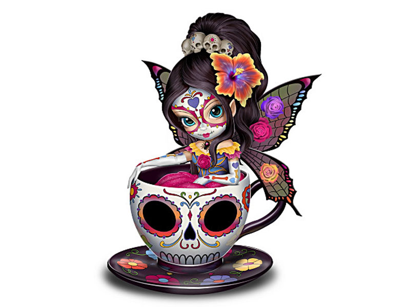 Jasmine Becket-Griffith Sugar Skull-Inspired Fairy Figurine