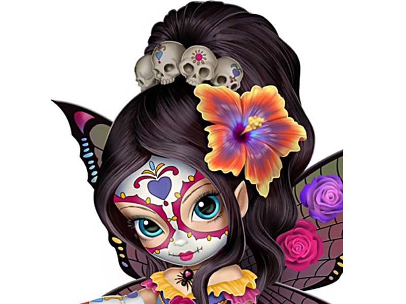 Jasmine Becket-Griffith Sugar Skull-Inspired Fairy Figurine