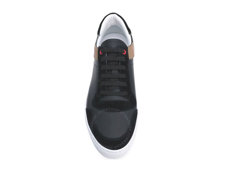 Burberry Men's Vintage Checked Black Detail Low Top Sneakers