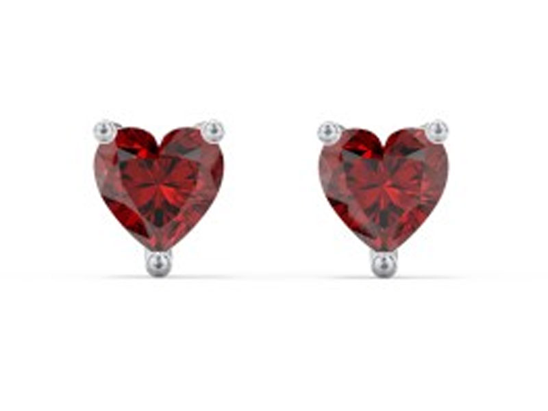 Women's Heart Stud Earrings