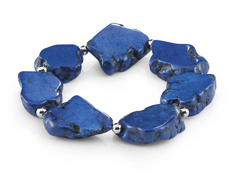 Women's Blue Stone Stretch Bracelet