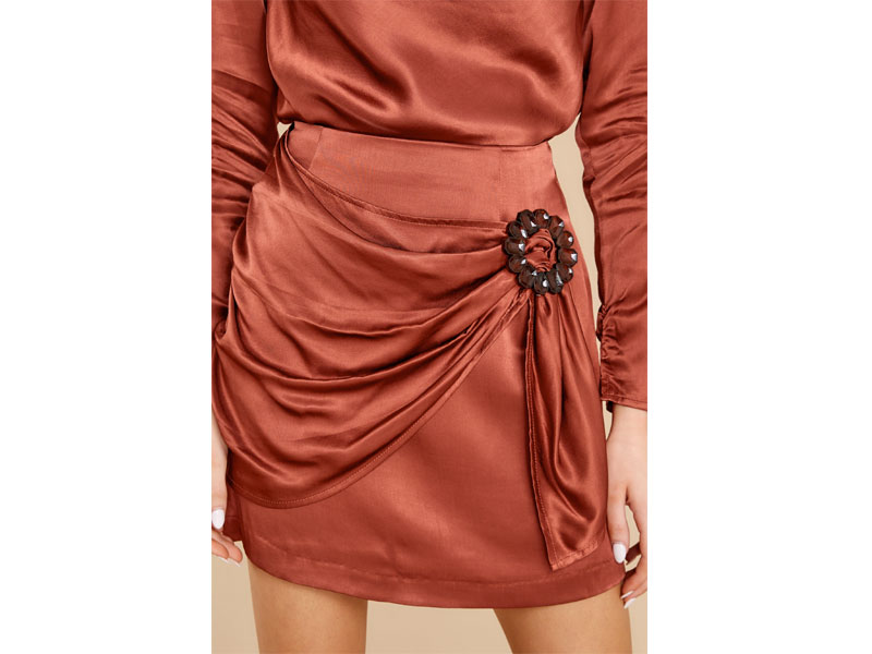 Women's Mallory Terracotta Mini Skirt