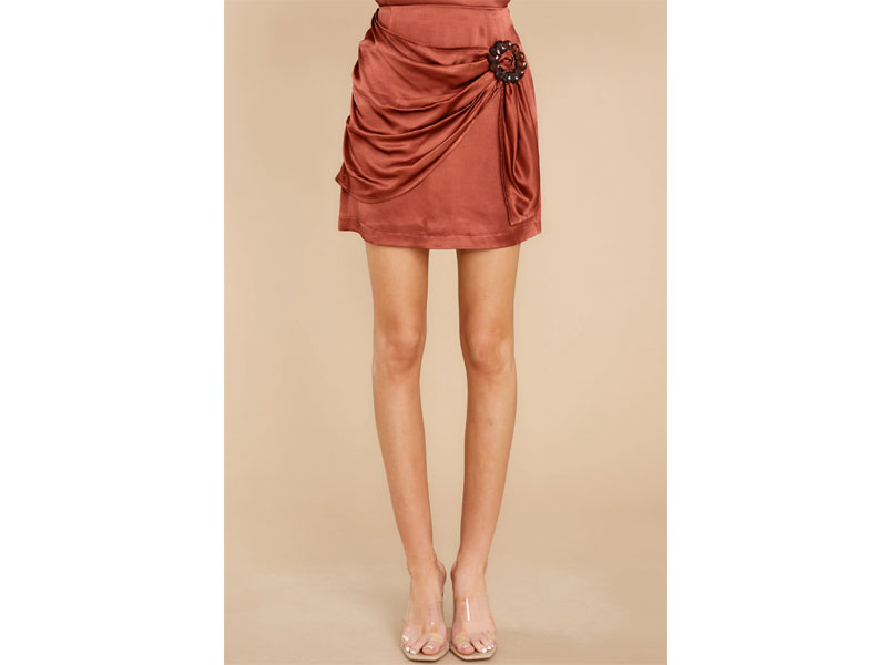 Women's Mallory Terracotta Mini Skirt