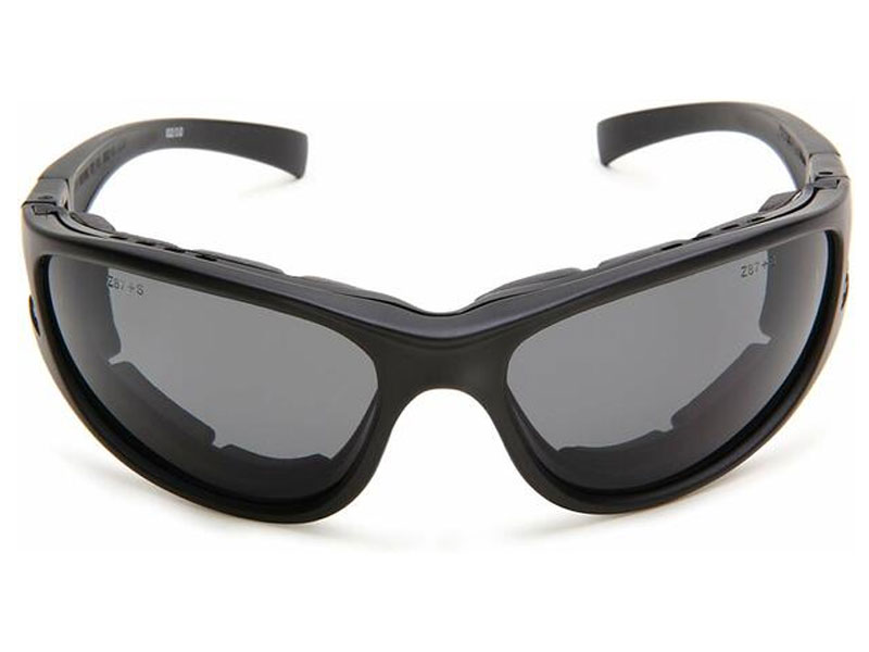 Bobster Echo Ballistic Safety Glasses With Black Frame and Clear Smoke Lenses