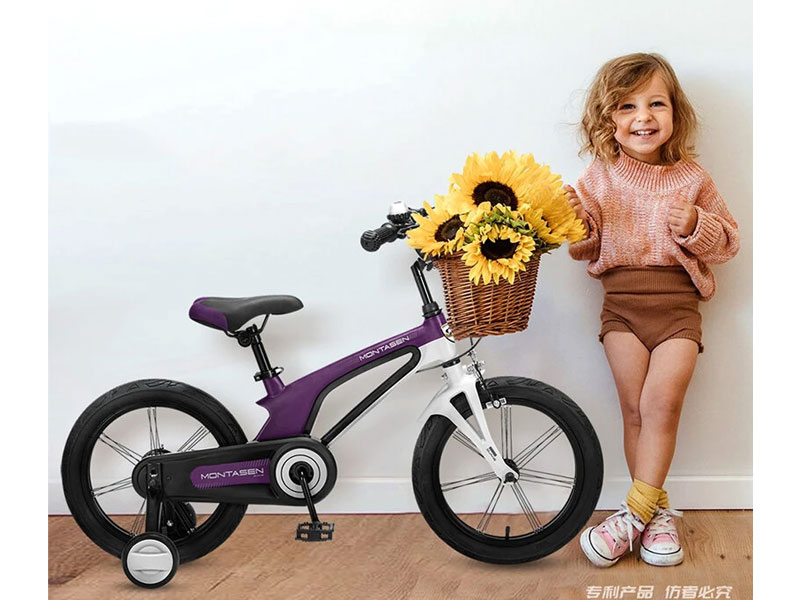 Montasen Xiaomi Kid's Bike with Side Wheels Adjustable Height Child's Bicycles