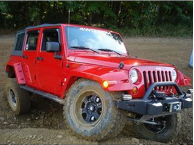 Bushwacker Max Coverage JK Wrangler Front Fender Flares Paintable