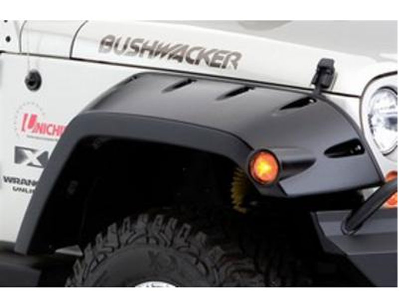 Bushwacker Max Coverage JK Wrangler Front Fender Flares Paintable