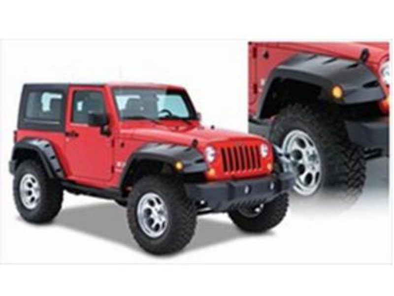 Bushwacker Max Coverage JK Wrangler Front Fender Flares Paintable