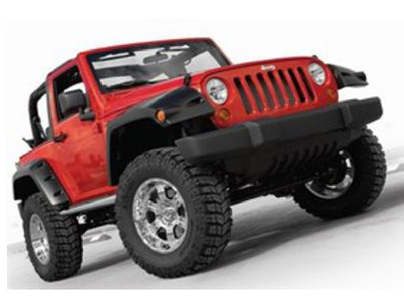 Bushwacker Max Coverage JK Wrangler Front Fender Flares Paintable