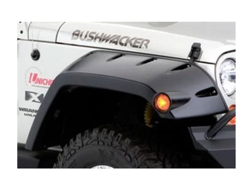 Bushwacker Max Coverage JK Wrangler Front Fender Flares Paintable