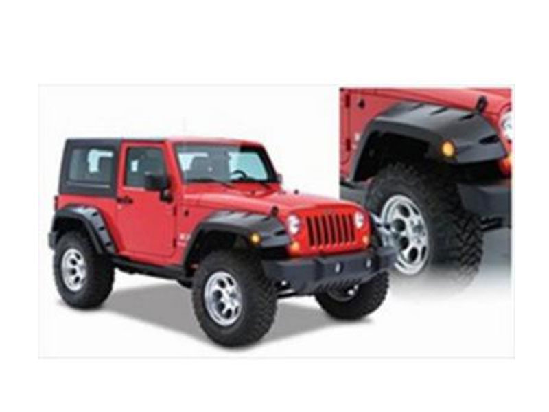 Bushwacker Max Coverage JK Wrangler Front Fender Flares Paintable