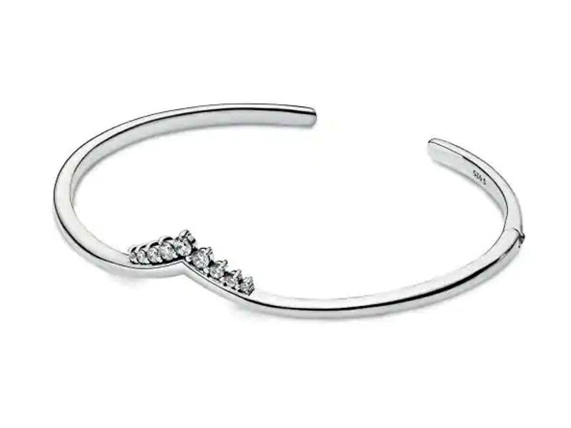 Women's Pandora Tiara Wishbone Open Bangle Bracelet