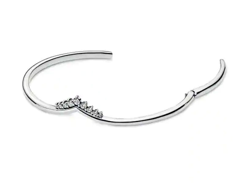 Women's Pandora Tiara Wishbone Open Bangle Bracelet