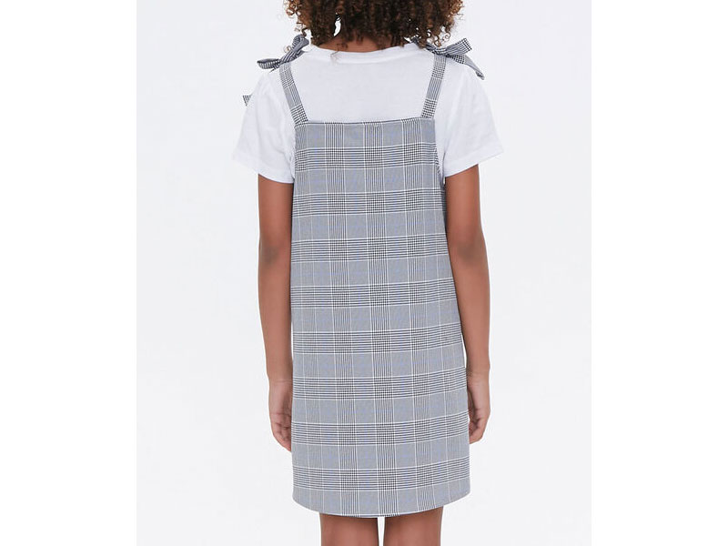 Girl's Pinafore Plaid Dress Kids