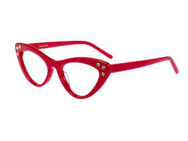 Alieen Cat Eye Red Eyeglasses For Women