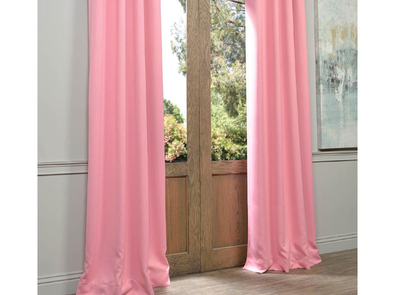 Precious Pink Grommet Blackout Room Darkening Curtain