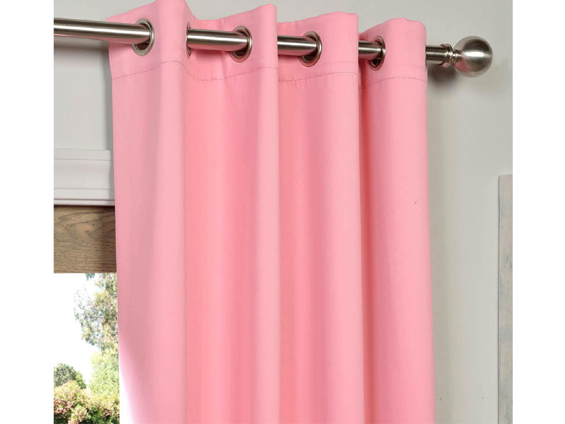 Precious Pink Grommet Blackout Room Darkening Curtain