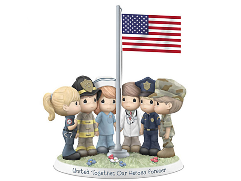 Precious Moments Porcelain Figurine Honors First Responders