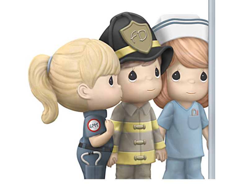 Precious Moments Porcelain Figurine Honors First Responders