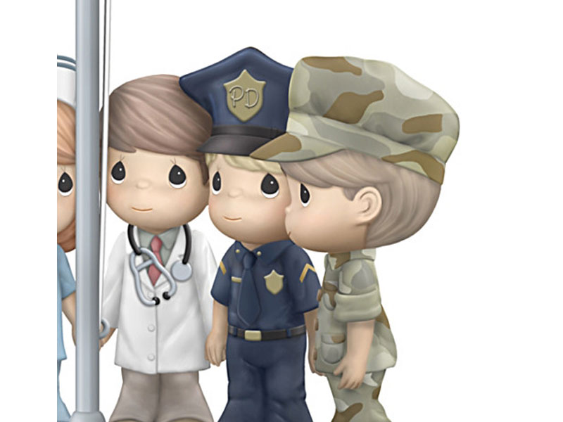 Precious Moments Porcelain Figurine Honors First Responders