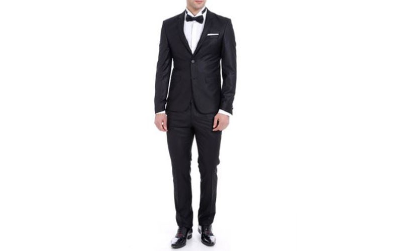 Hunter 2-Piece Slim-Fit Suit Black