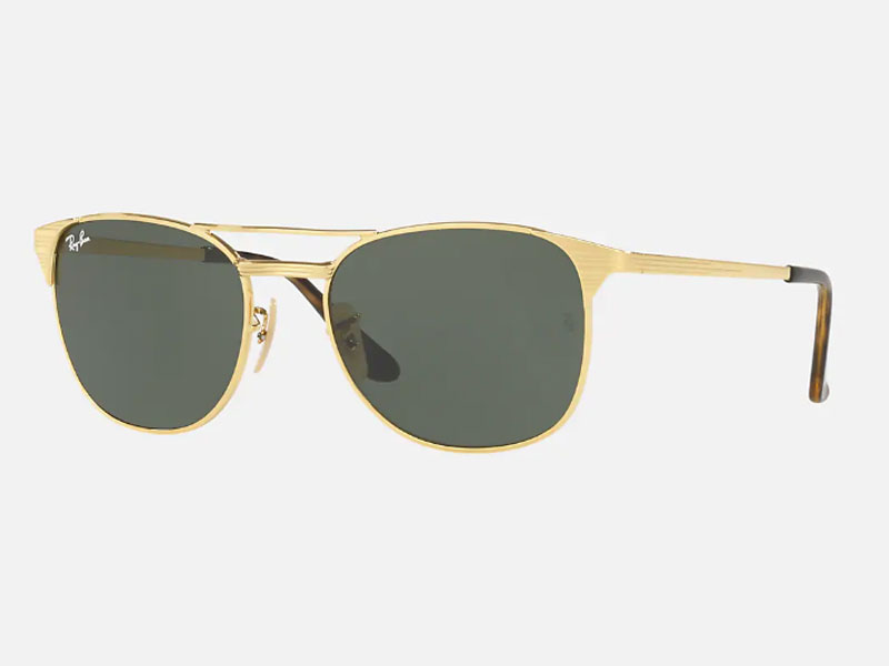 Ray-Ban Sunglasses Signet Gold Panel Fals For Men