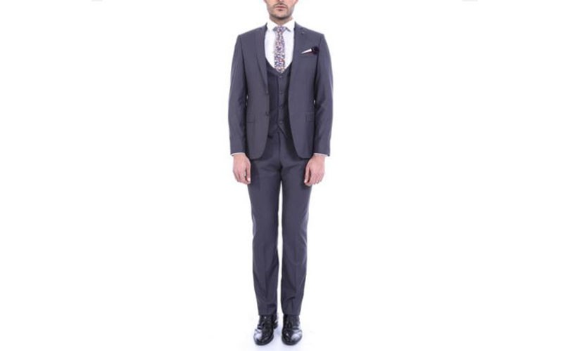 Silas 3-Piece Slim Fit Suit Smoke