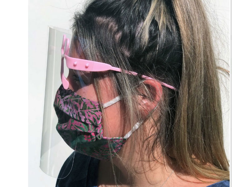 High Quality Face Shield in White Or Pink