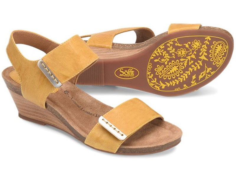 Sofft Verdi Lemon-Yellow Sandals For Women