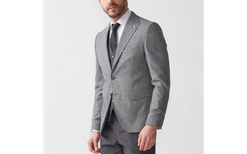 Speckled Blazer Gray & Black