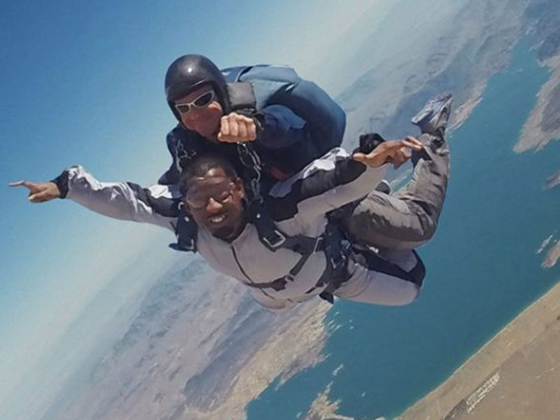 Skydive Las Vegas Boulder City Tandem Jump with Free Shuttle Tour Package