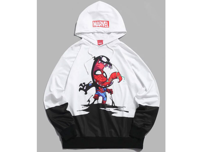 Women's Marvel Spider-Man Venom Colorblock Hoodie