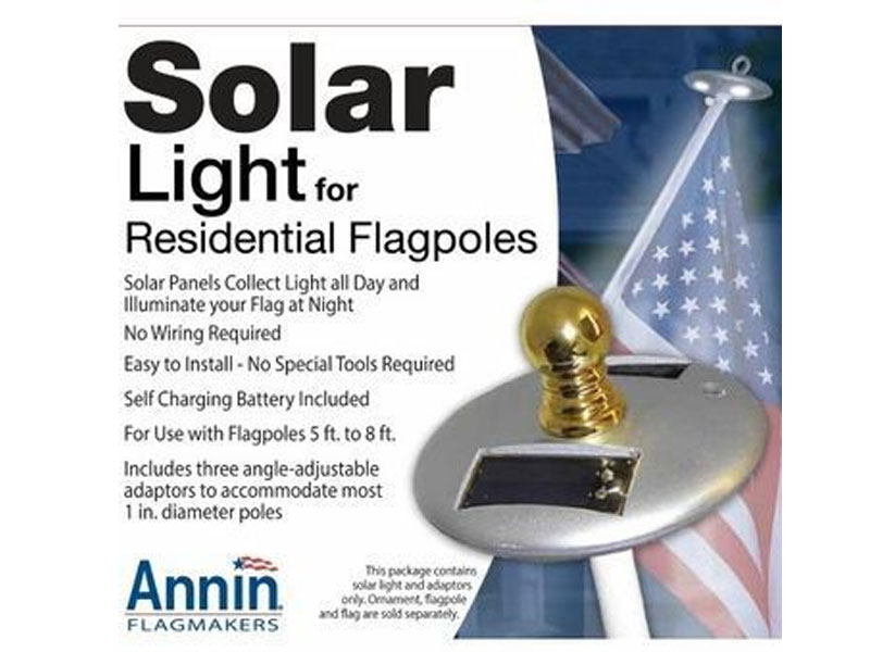 Solar Light for Small Outdoor Flagpoles