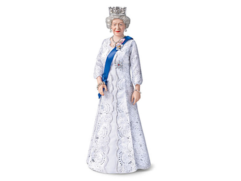 Queen Elizabeth II 95th Birthday Porcelain Portrait Doll