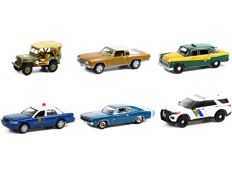 Anniversary Collection Set of 6 pieces Series Diecast Model Cars By Greenlight