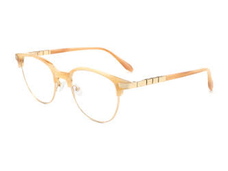 Garland Browline Champagne Golden Eyeglasses For Men And Women