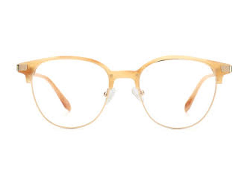 Garland Browline Champagne Golden Eyeglasses For Men And Women