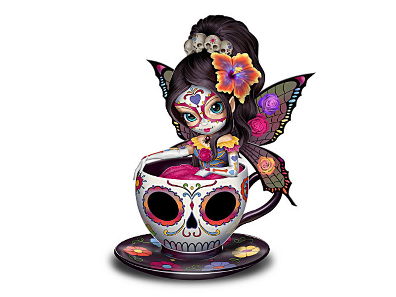 Jasmine Becket-Griffith Sugar Skull-Inspired Fairy Figurine