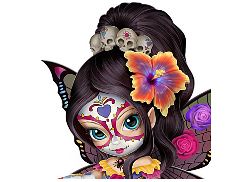 Jasmine Becket-Griffith Sugar Skull-Inspired Fairy Figurine