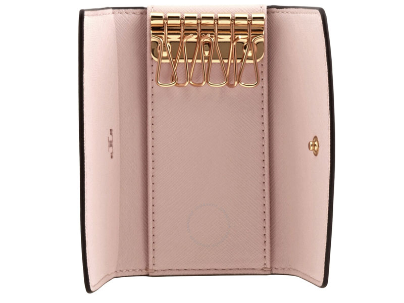 Tory Burch Pink Robinson Foldable Key CaseI Bag For Women