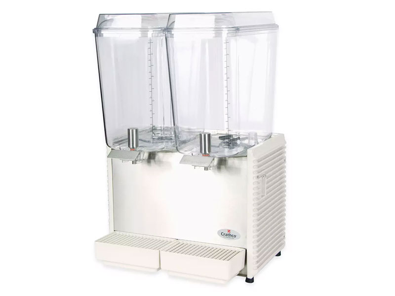 Crathco D25-4 Refrigerated Drink Dispenser w/ (2) 5 gal Bowls Pre Mix